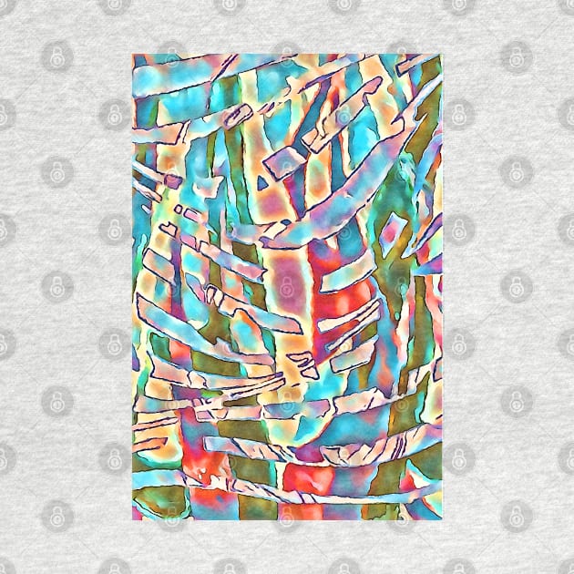 Primary colored abstract print by BJG Abstract Arts 